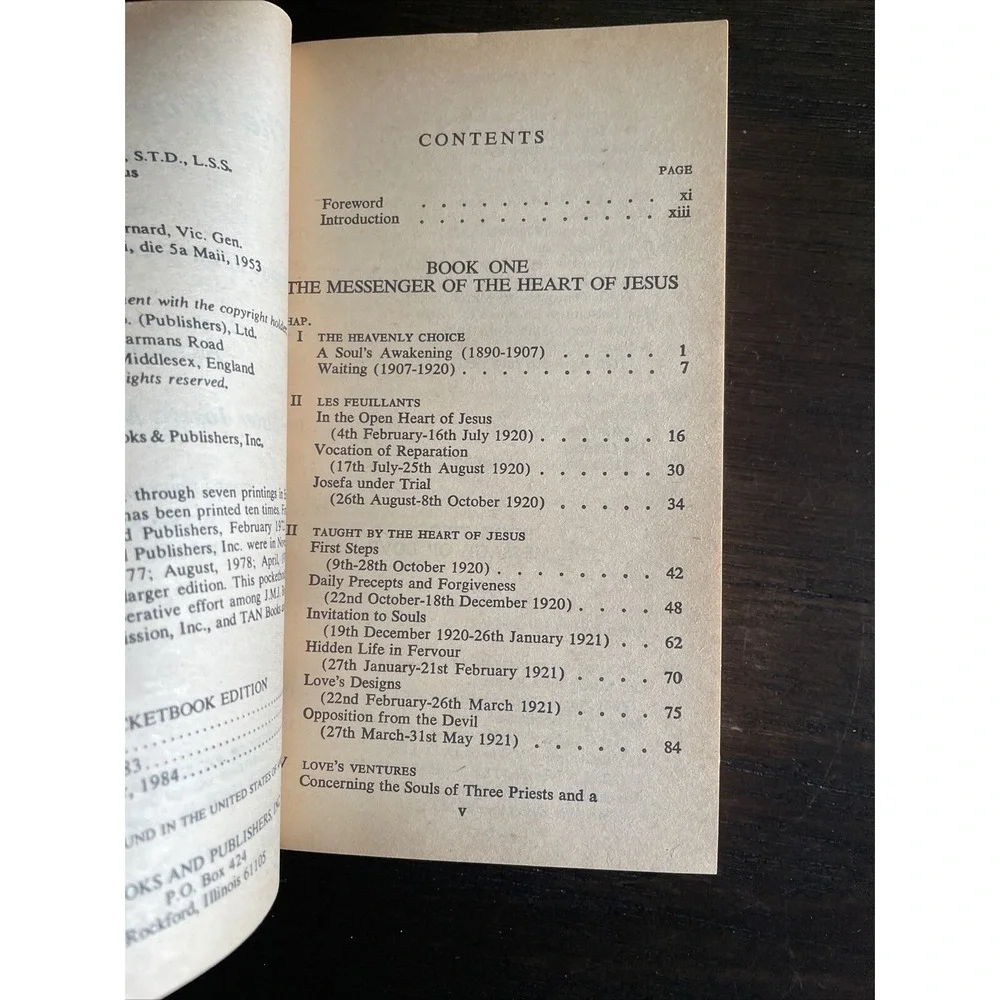 The Way of Divine Love Sr. Josefa Menendez 3rd Printing Pocketbook Edition 1984